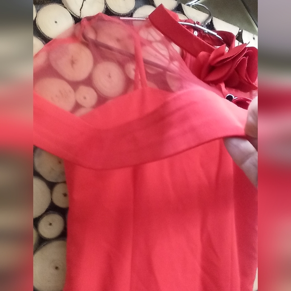 Red fish cut dress girls 12-14 - Picture 6 of 9